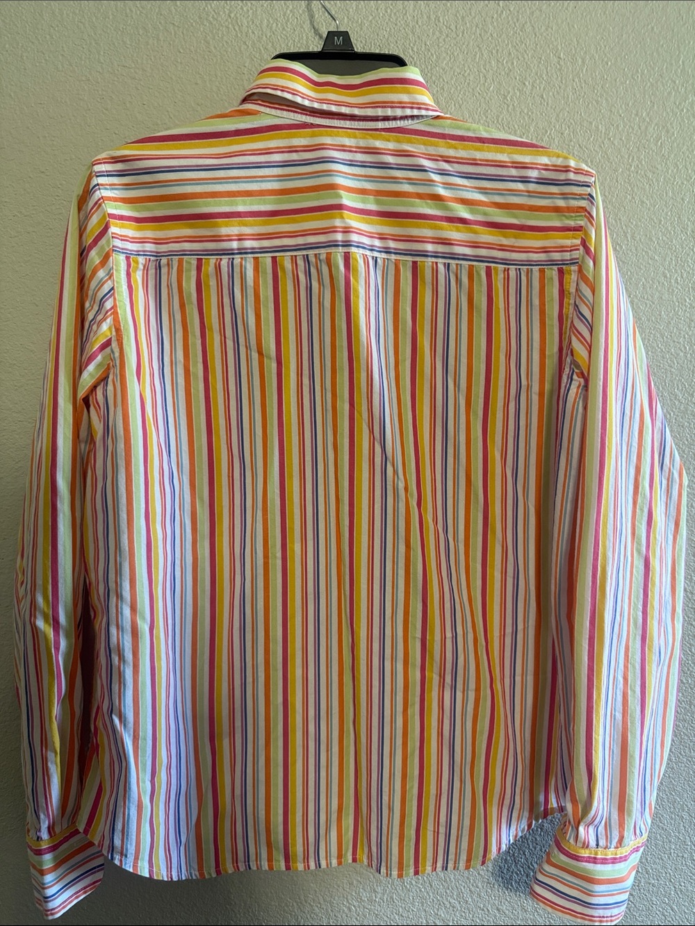 Lauren Ralph Lauren Multistripe Button-Down Shirt - Yellow, Red, Blue - Picture 3 of 3